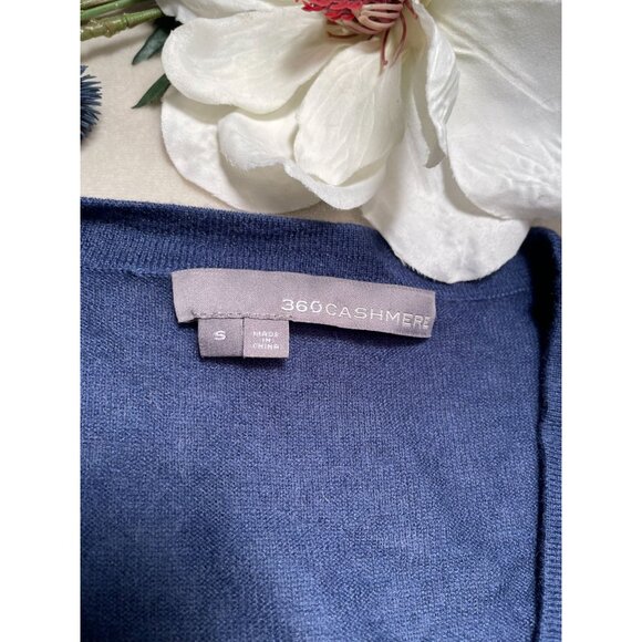 360 Cashmere Womens Cardigan Sweater S Academia Office Lagenlook Corpcore *tear* - Picture 6 of 10